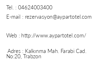 Aypart Otel iletiim bilgileri